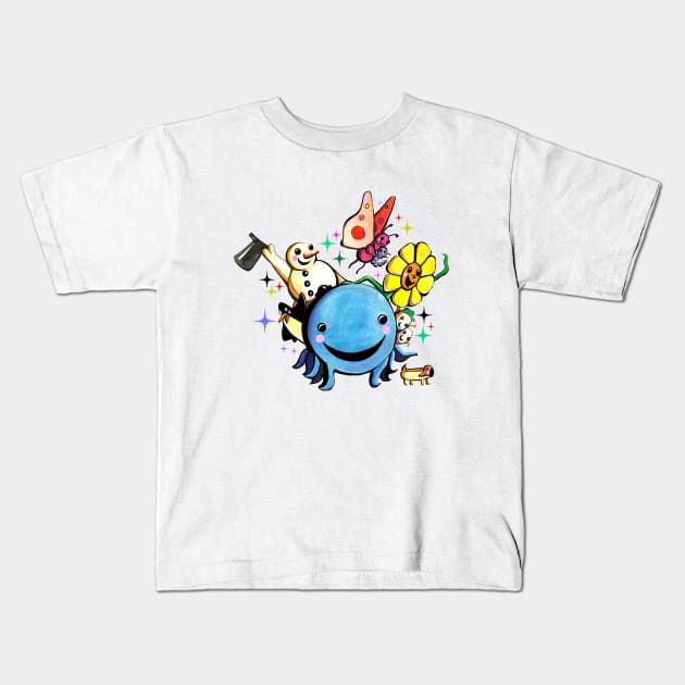 Oswald the Octopus Kids T-Shirt by artbysavi